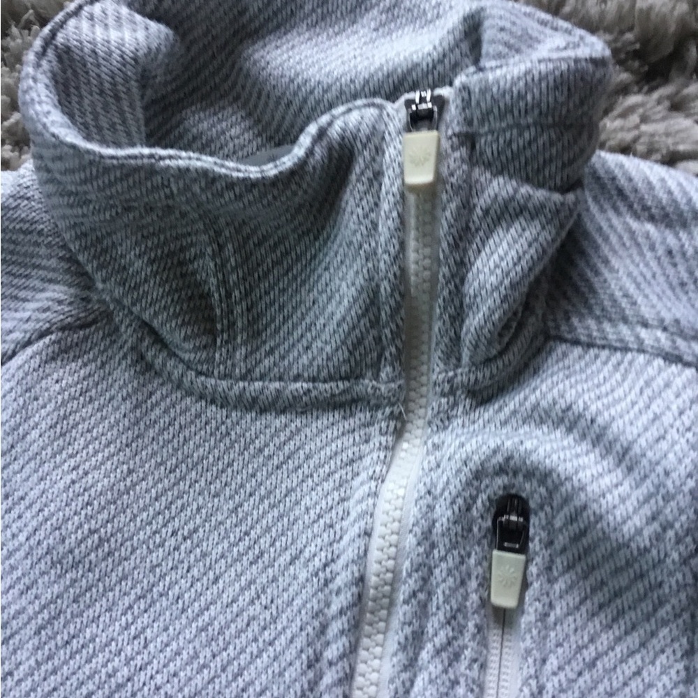 Athleta Gray Ski Jacket High Collar Full-Zip - image 5